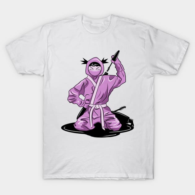 lady ninja T-Shirt by alekayami